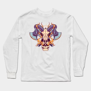 Baphomet Skull Long Sleeve T-Shirt